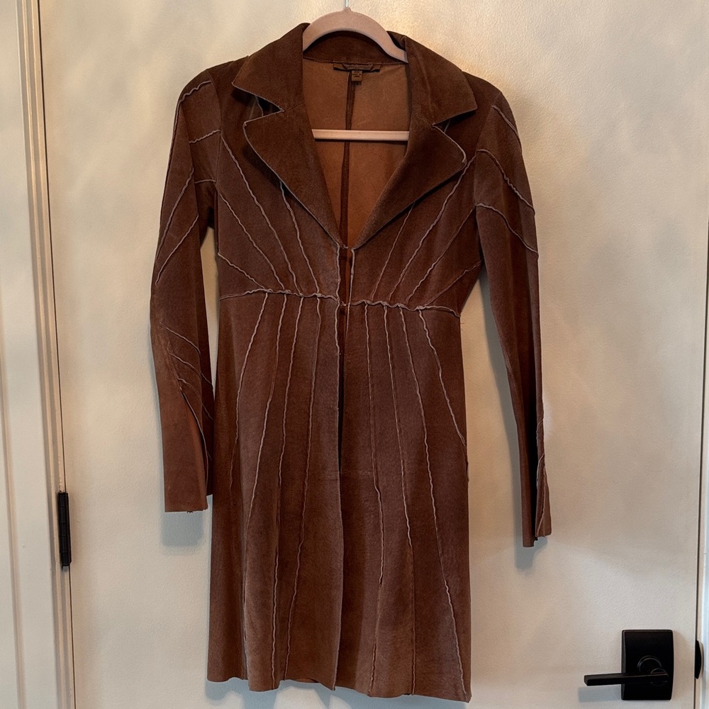 VINTAGE ARDEN B SUEDE Tan Coat